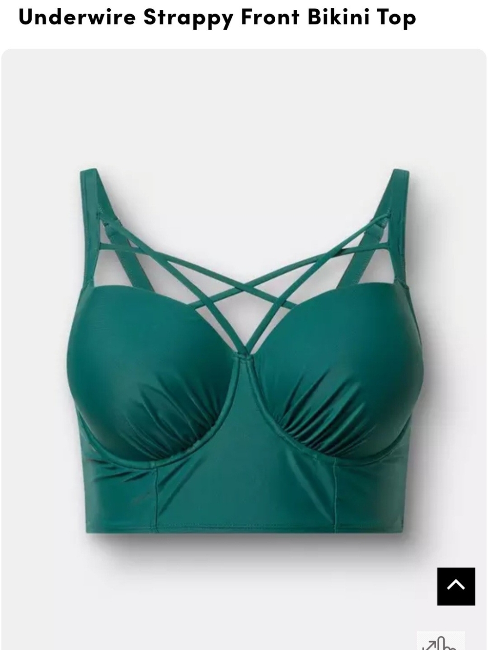 Strappy Underwire Longline Bikini Top